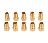 HEIBTENY Bicycle Valve Adapters DV SV for PRESTA to for DUNLOP Car Pump Connector Brass Golden Quick Inflation for Gas Station Air Compressor Cycling Accessories 5 PCS(5PCS)