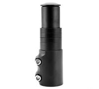 HEIBTENY Bike Fork Stem Extender 12Cm Aluminum Alloy Handlebar Riser For 31Mm Front Fork 28Mm Stem Headset Spacer To Raise Bar Height Reduce Waist Pressure Red(Black)