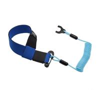 HEIBTENY Boat Kill Switch Lanyard For Jet Ski Nylon Coiled Engine Off Stop Tether With 3Mm Neoprene Wrist Strap And Carabiner Safety Cord For Mercury Outboard(B Bule)