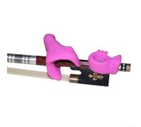 HEIBTENY Bow Violin Bow Grip Arbour Grip Corrector 5.5 x 3.5 cm Violin Bow Corrector for Children and Adult Hand Sizes (Red)