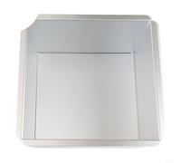 HEIBTENY Cake Shaping Tool, Aluminum Alloy Square Cake Pan, Anodized Finish for For Easy Release, Removable Bottom Baking Tin, Professional Dessert for Home Kitchen, 22x22x7.8cm