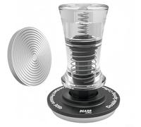 HEIBTENY Calibrated Coffee Tamper 51/53/58 mm with Dual Spring-Loaded Constant Pressure 30lbs and Integrated Leveling Skirt, Stainless Steel Espresso Tool (51MM)