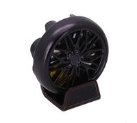 HEIBTENY Car Air Freshener Vent Tire Wheel Hub Aromatherapy Diffuser ABS Alloy Auto Interior For Eliminator Decor Black(Black)