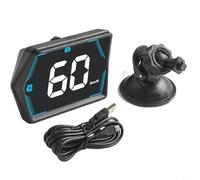 HEIBTENY Car GPS HUD Digital Speedometer Head-Up Display Overspeed Adaptive Brightness USB Powered Compact Size 77mm for All Vehicles Real-Time GPS, for VELOCITY Auto Light