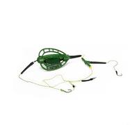HEIBTENY Carp Fishing Bait Cage Line Group Inline Feeder With Sinker String Hook Carbon Steel Eco Tackle For Big Fish 35Cm 48G(48g)