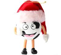 HEIBTENY Christmas Tree Hanging Ornaments with Humorous Sports Ball Faces, Basketball and Rugby Styles for Seasonal Holiday and Party Home Displays(Soccer)