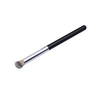 HEIBTENY Concealer Brush with Round Head, Soft Synthetic Bristles for Foundation and Cream Makeup, Ergonomic Plastic Handle, Compact 12cm Portable Design for Precise Application(12cm)