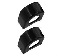 HEIBTENY Crank Guards 2Mm Thick Rubber Protective Sleeves Wear-Resistant Armor Cover For Road Fixed Gear Bike Crankset Yellow Red Blue Black White Green 2Pcs(Black)