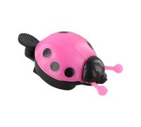 HEIBTENY Cute Ladybird For Kids Novelty For Beetle Design Bike For Horn With Clear Melodious Sound Easy Mount Plastic Handlebar Accessory For Boys Girls Red(Powder)
