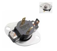 HEIBTENY D504515 Dryer Cycle Thermostat Replacement for Queen Alliance for HUEBSCH for CISSELL LP for UNIMAC Washer Dryer Combos Metal Temperature Sensor 2x1.65 Inch Silver Easy Install