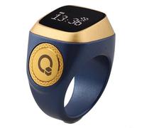 HEIBTENY Digital Counter Smart Ring, With Prayer Time Alerts, Smart Tasbih Tally Counter For Muslims For Zikr Digital Tasbeeh, 20/22/18 MM Smart Rings(20mm blue)
