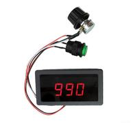 HEIBTENY Digital DC Motor Speed Controller 6V-30V 8A 150W with LED Display, Stepless Speed Control Switch for Industrial Automation DIY Projects, 13kHz Frequency, Black