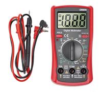 HEIBTENY DM850 Digital Multimeter 1999 Counts AC/DC Voltage Tester with Audible Continuity Buzzer, Adjustable Stand for Resistance Diode Battery Check, Compact Portable