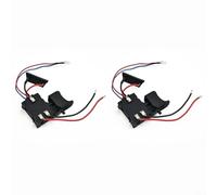 HEIBTENY Electric Drill Dustproof Speed Control Push Button Trigger Switch DC 7.2-24V, Plastic and Metal Construction, Variable Speed, Black, 2 Pack