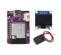 HEIBTENY ESP32-S3 N16R8 Development Board with Dual-Core LX7 Processor, 0.96-Inch For OLED Display, WiFi and Bluetooth-compatible 5.0, for SPI I2C I2S UART for PWM ADC(B)