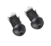 HEIBTENY Fireside Companion Brush Head Replacement Fireplace Hearth Brush Round Cleaning Fire Tools Accessory Pack of 2