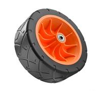 HEIBTENY Folding Wagon Cart Wheels PP+PVC All-Terrain Replacement Tires For Garden Camping Beach Trolley Quiet Shock-Absorbing 120X30mm 180X33mm 190X70mm 170X100mm(19 * 7cm-orange)