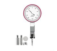 HEIBTENY for DIAL Test Indicator 0-0.8mm Range 0.002mm Graduation Brass Body Automatic Reversal Lever Gauge for Precision Measurement in Narrow Spaces Workshop Tool(Small 0-0.2mm)