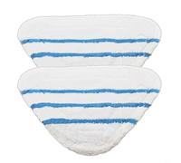 HEIBTENY for GOODMANS Steam Mops Replacement Pads 2 Pack Microfiber Cleaning Cloths for 10-in-1 Floor Steamer Reusable Mop Heads with Scrubbing Strips
