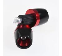 HEIBTENY For Honda Motorcycle Handlebar End Weights CNC Aluminum Alloy Bar Ends Grips Anti-Collision Sliders For Off-Road Scooter Hollow Bars 16-18mm(Red and Black)