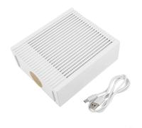 HEIBTENY for MINI Desktop Air Purifier with HEPA Filter, Quiet Under 36dB for Car Bedroom Office, Removes PM2.5 and, Portable USB Powered Air Cleaner, White