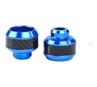 HEIBTENY For Scooter Crash Bars Aluminum Alloy Fork Protectors With Carbon Fibre Sliders Shockproof Anti Fall Cups For Bike Motorcycle Accessories Pair()