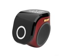 HEIBTENY For Ultra-Light Rechargeable Finger For Ring Counter with LCD Display, 12g Electronic Digital Hand Tally for Knitting Stitch Row Counting, Adjustable Fit, Type-C Charging, Water(Red)