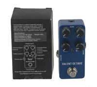 HEIBTENY Guitar Effects Pedal 6-in-1 Multi-Effect Processor With Wah Distortion Overdrive Delay Reverb Compressor Aluminum Alloy Shell Compact Portable Design For(Drak Blue)
