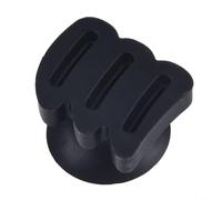 HEIBTENY Guitar Pick Holder Rubber Suction Cup Storage Clip Anti-Lost Plectrum Sleeve for Guitar Bass Ukulele Headstock Portable Black 5-Pack