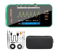 HEIBTENY Handheld Digital Oscilloscope 10MHz 48MSa/s Sampling Rate 3.2 Inch TFT Display Portable Scope with 1200mAh Battery for Automotive Audio Electronics Testing