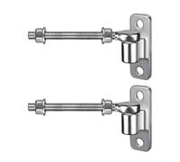 HEIBTENY Heavy Duty J Bolt Gate Hinge With Lubricated Ball Bearing 1100Lbs Capacity Rust Resistant Matte Steel Hinge For Wood Aluminum Swing Doors Easy(2)