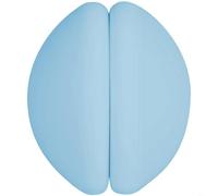 HEIBTENY Heavy Duty Shower Curtain Magnets Silicone Coated Windproof Clips Strong Magnetic Holders Anti Rust Black Blue White Pink, For Bathroom Stall 3.6oz Pair(Blue)