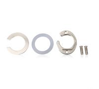 HEIBTENY Kitchen Faucet Mounting Kit M8 Bolt Washer Wrench Plate Half Moon Nut Anti-Loose Fastener, For Single Hole Basin Tap Repair Stainless Steel Brass Thickening(Stainless steel)
