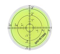 HEIBTENY Large Round, for Spirit Level Bubble 60Mm, for Bullseye Gauge, for Caravan Camera Platform Balance Calibration High ABS Acrylic Transparent Circular