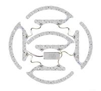 HEIBTENY LED Ceiling Light Module, 3-Color Dimming with Optical Lens, Magnetic Installation for 220V Panels, 72W 96W 120W 144W, 3000K-6000K, Model 3PCS-6PCS, White(4PCS)
