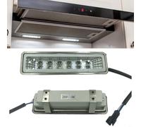 HEIBTENY LED Square Range Hood Light Panel 12V/220V, Bright Energy-Efficient Double Row LEDs for Stoves and Kitchens, for Easy Installation and Long Life Use(220V)