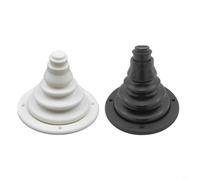 HEIBTENY Marine Rubber Steering Shift Cable Boot Cover Protective Bellows for Boats Yachts Ships Motorboats Black/White Rubber and Plastic Dust Shield 102x120mm(White)