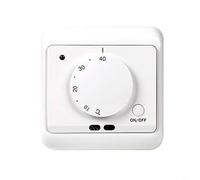 HEIBTENY ME720 Mechanical Heating Thermostat 16A Programmable Temperature Controller for Floor Heating Commercial Industrial Buildings 5-40°C White PC+ABS 110V-230V