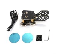 HEIBTENY Metal Double Paddle CW Key PCB Automatic for Morse Code Trainer with USB Connectivity and 3.5mm Cable Options, for Amateur Radio and Educational Use, Black(B)