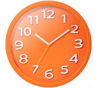 HEIBTENY Modern Round Wall Clock Silent Non Ticking Quartz Movement 3D Raised Large Numbers Easy Read Nordic Style Decor, For Living Room Bedroom Office Kitchen(C)