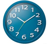 HEIBTENY Modern Round Wall Clock Silent Non Ticking Quartz Movement 3D Raised Large Numbers Easy Read Nordic Style Decor, For Living Room Bedroom Office Kitchen(E)