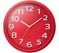 HEIBTENY Modern Round Wall Clock Silent Non Ticking Quartz Movement 3D Raised Large Numbers Easy Read Nordic Style Decor, For Living Room Bedroom Office Kitchen(B)