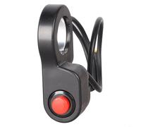 HEIBTENY Motorcycle Handlebar Kill Switch With Waterproof Connector ABS Power Off Switch For Bike And Motorcycle Accessory Easy Installation Black Variant(Power off switch)