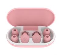 HEIBTENY Noise Cancelling Earplugs 45DB Soft Silicone Sleep Earplugs, With 5-Layer Soundproofing Ergonomic Reusable Hearing Protection, For Swimming Library Focus(Pink)