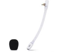 HEIBTENY Omnidirectional Noise-Cancelling Microphone, For Logitech, For A40 Headset Clear Voice Pickup ABS Boom Mic Replacement Part Compact Portable Design,(White)