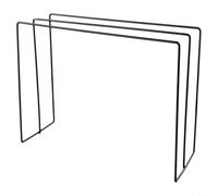 HEIBTENY Over the Door Towel Rack, Iron Kitchen Storage Organizer with Triangle Design, Rust Resistant Hanging Holder for Bathroom Cabinet Cupboard, Fits Door Thickness up to 2.5cm,(Black)