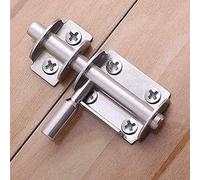 HEIBTENY Pack of 10 Solid Stainless Steel Safety Locks, Sliding Latch Locks, for Doors, Garden, Windows, Toilet Hutches, for WHEELIE Bins Boxes