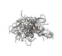 HEIBTENY Pack of 100 Octopus Circle Hook Baitholder Fishing Hooks Barbed Hooks Fishing Single Hooks Circle Hooks Catfish Hooks Circle Hooks for Soft Baits Carbon Steel (5#)