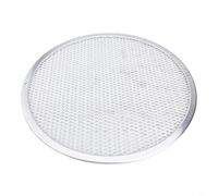 HEIBTENY Pizza Screen Mesh Anodized Aluminum Non-Stick Baking Tray For Crispy Crust Round Oven Net Plate For Home Bakery & BBQ Even Heat Distribution Silver (9-13(11INCH)