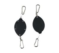 HEIBTENY Plant Pulleys Retractable for Hanging Baskets and Pots with Auto Raise and Pull Down Adjustable Hooks, Stainless Steel and Plastic Material for Easy Watering of Flower(2pcs)